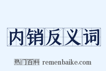 内销反义词是什么意思的图片